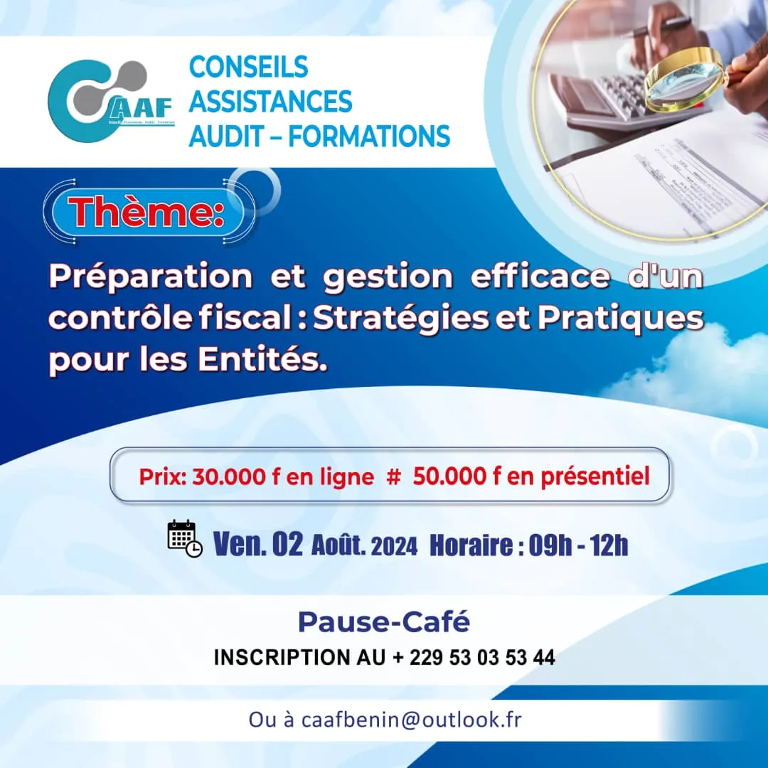 Formation Préparation et gestion efficace d’un contrôle fiscal : stratégie et pratiques pour les entités