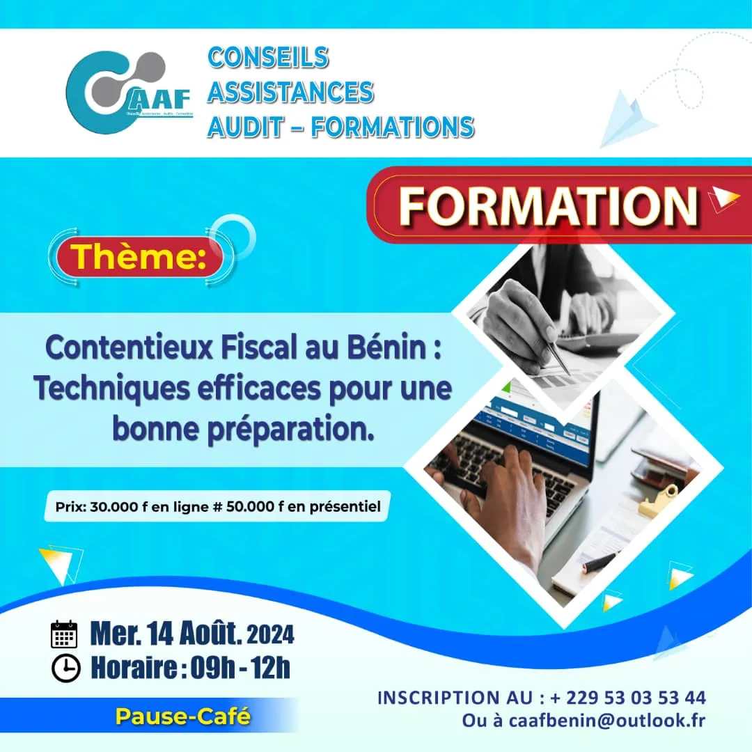 Formation_Contentieux fiscal au Benin : techniques efficaces pour une bonne préparation